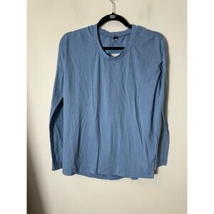 Onzie Flow Blue Open Back Long Sleeve Top OSFA